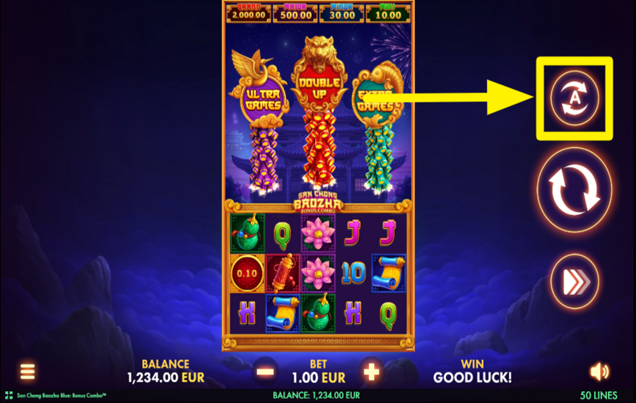 San Chong Baozha Blue EMPLOY THE AUTOMATIC SPIN.