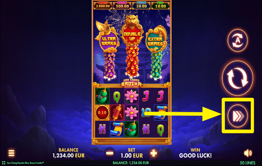 San Chong Baozha Blue QUICKEN THE GAME!