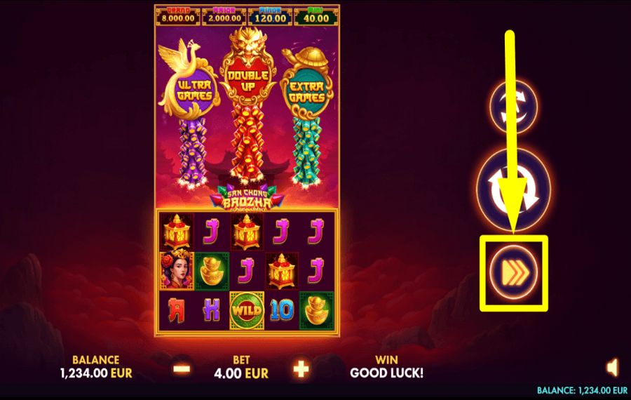 San Chong Baozha Red Bonus Combo ENTER TURBO MODE.
