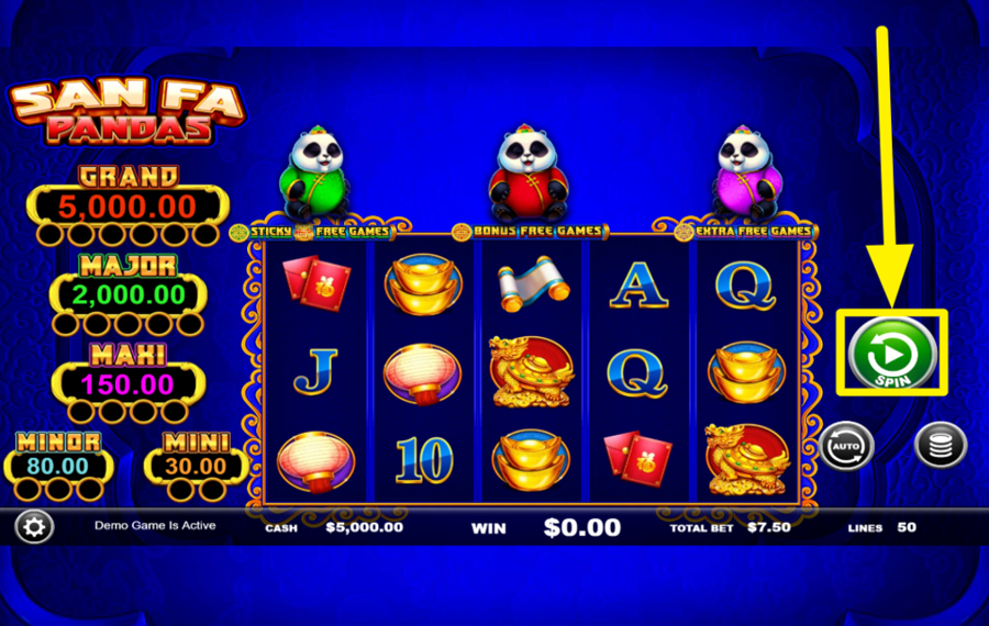 San Fa Pandas SPIN FOR SUCCESS!