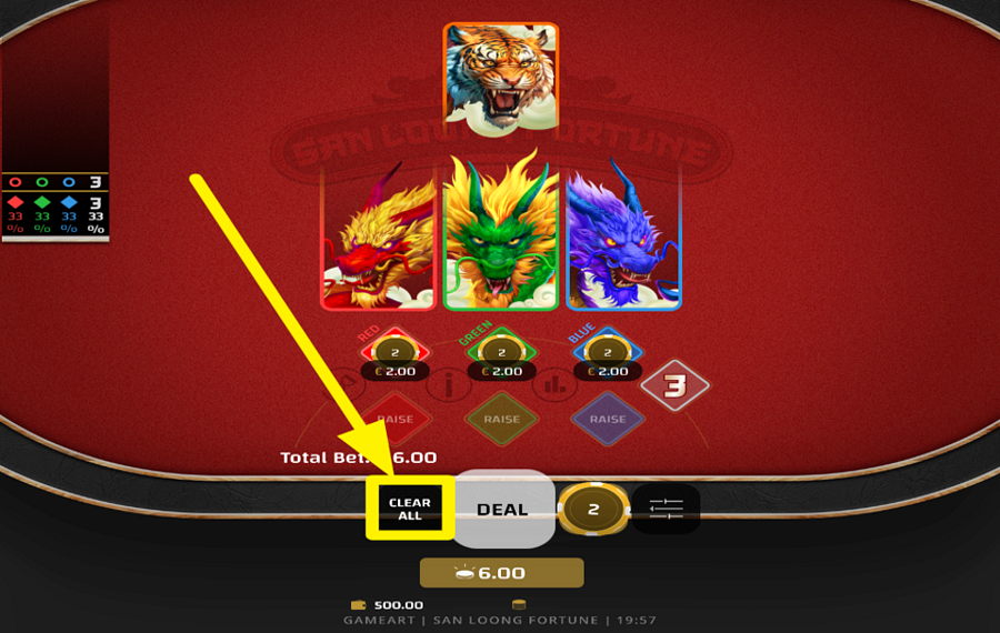 San Loong Fortune REMOVE ALL WAGERS.