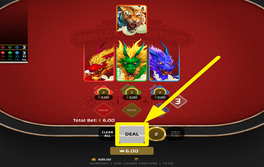 San Loong Fortune DEAL THE CARDS.