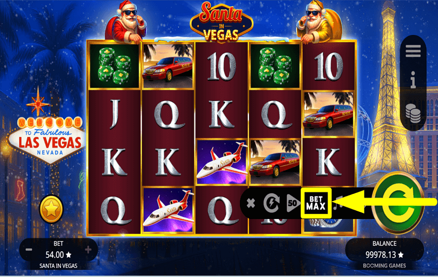 Santa In Vegas Вступайте в игру с высокими ставками.
