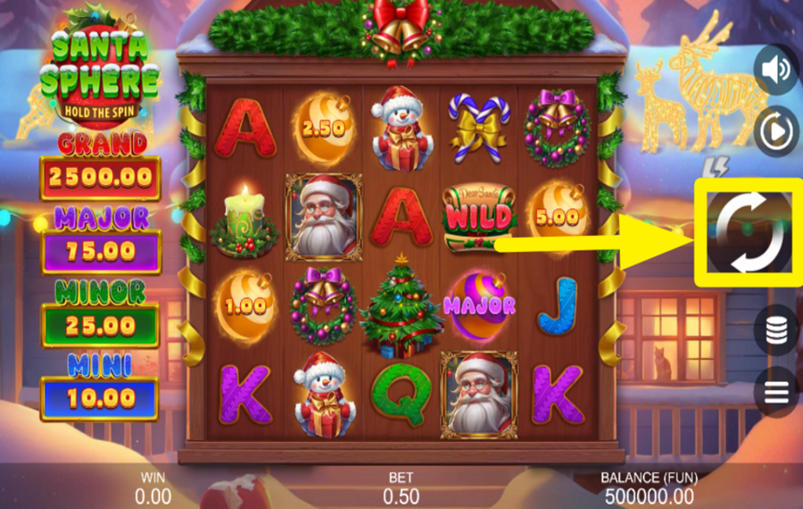 Santa Sphere Hold the Spin ВРАЩАЙТЕСЬ К УСПЕХУ!