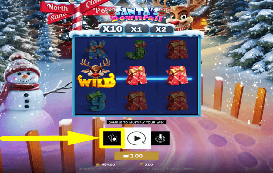 Santas Downfall ПОПЫТКА АЗАРТНОЙ ИГРЫ.