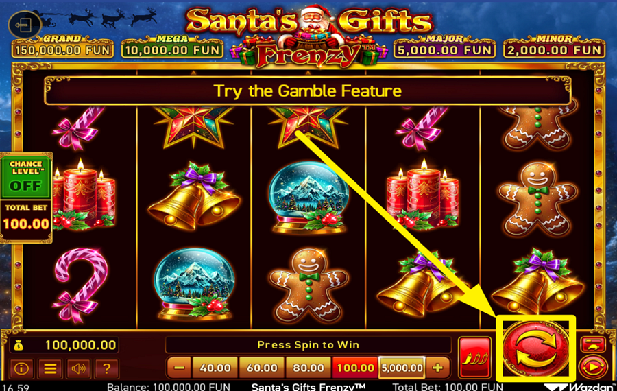 Santas Gifts Frenzy DREHEN FÜR DEN SIEG!