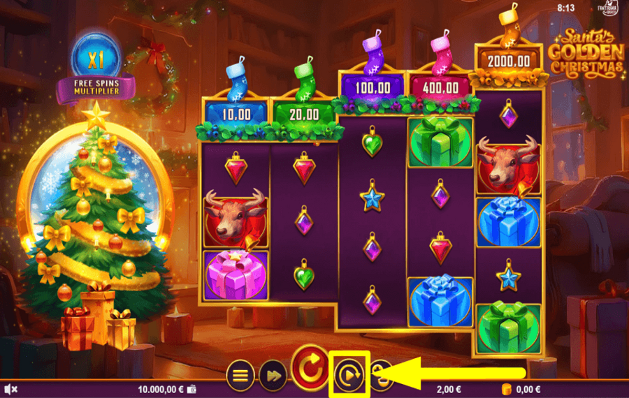 Santas Golden Christmas НАЧАТЬ АВТОВОСПРОИЗВЕДЕНИЕ.