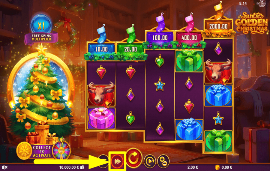 Santas Golden Christmas УСКОРЬТЕ ИГРУ.