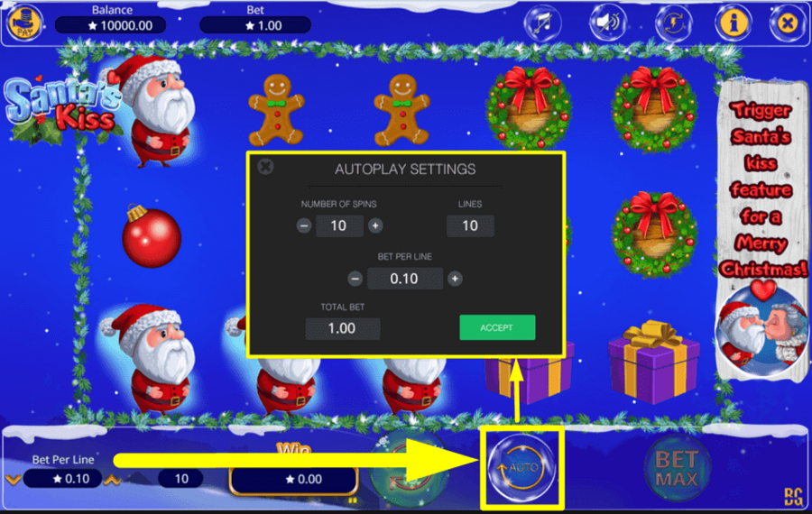 Santas Kiss ENABLE AUTOPLAY.