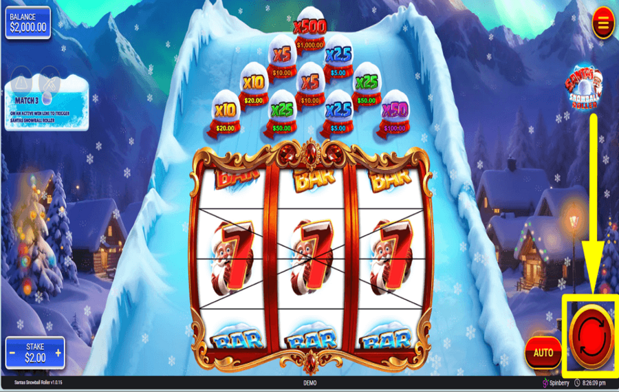 Santas Snowball Roller TENTEZ VOTRE CHANCE.