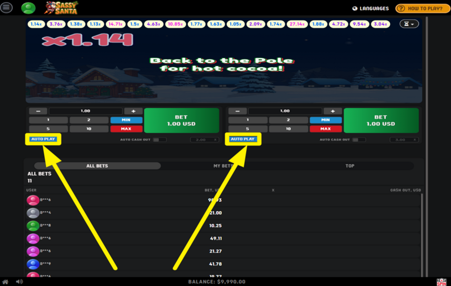 Sassy Santa Christmas Crash ACTIVER LA LECTURE AUTOMATIQUE.