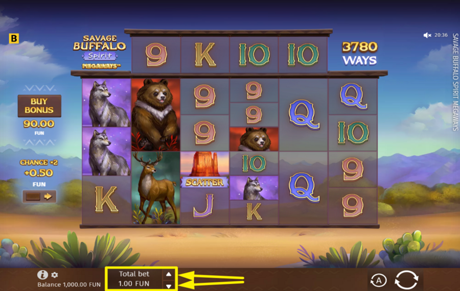 Savage Buffalo Spirit Megaways SPÉCIFIEZ VOTRE PARI.