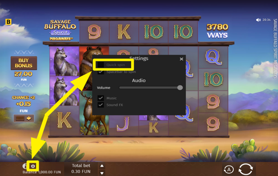 Savage Buffalo Spirit Megaways MAXIMISEZ LA VITESSE.