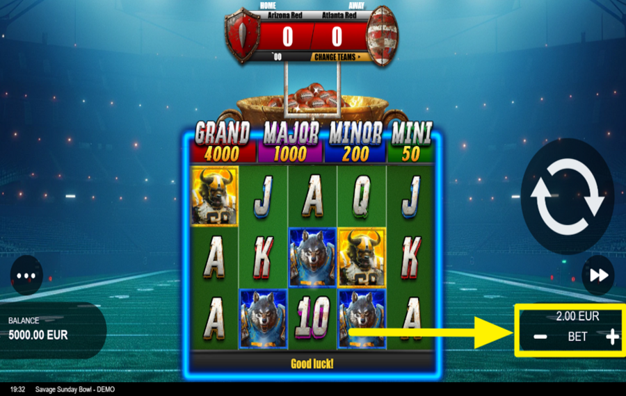 Savage Sunday Bowl CHOOSE THE TOTAL BET.