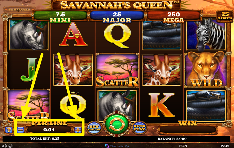 Savannahs Queen ASIGNA UN VALOR A LA APUESTA.