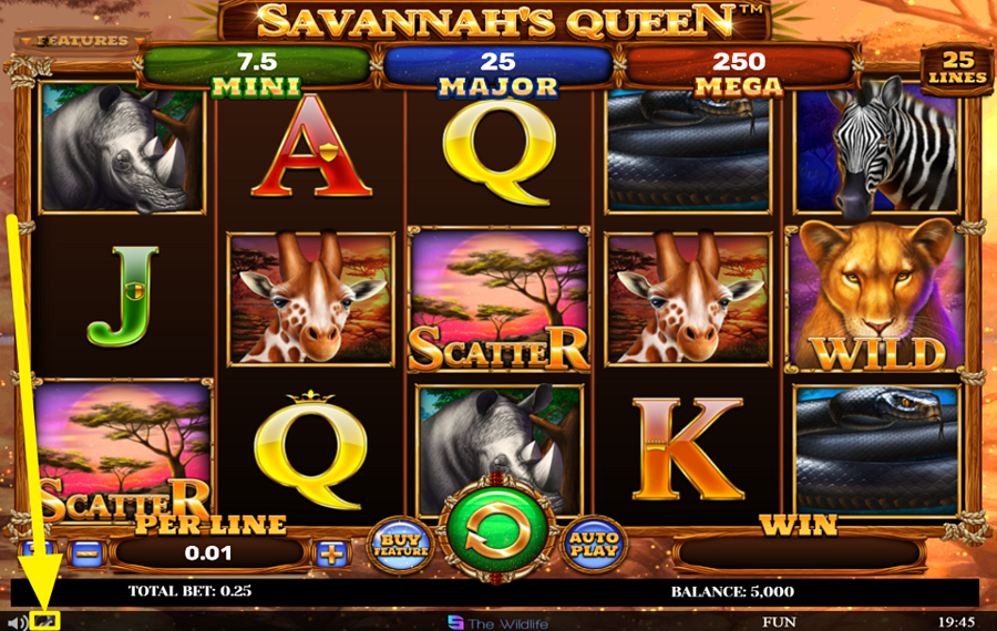Savannahs Queen INTENSIFICA EL JUEGO.