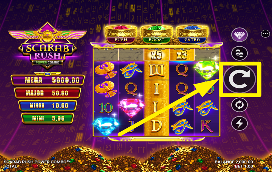Scarab Rush Power Combo DREHT DIE ROLLEN.