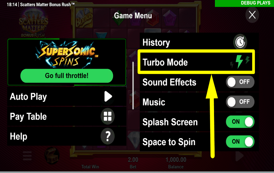 Scatters Matter Bonus Rush CONTROL THE PACE.