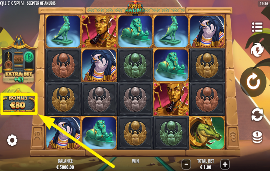 Scepter of Anubis КУПИТЬ БЕСПЛАТНЫЕ ВРАЩЕНИЯ.