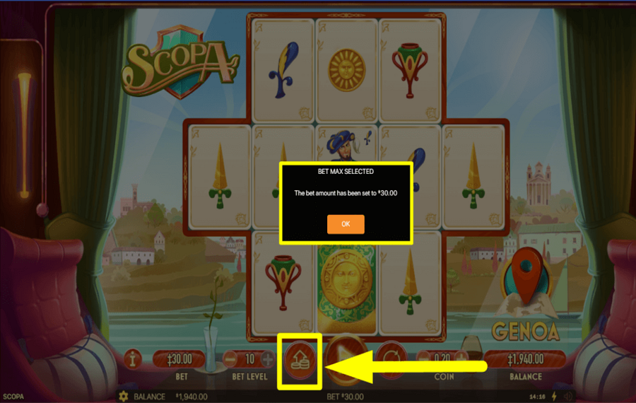 Scopa STAKE THE MAXIMUM VALUE.