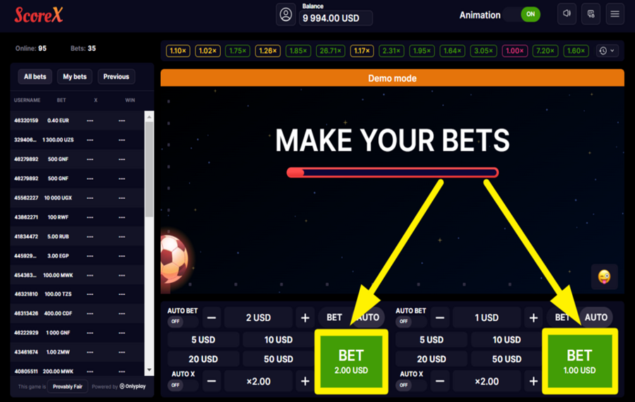 ScoreX KICK OFF THE ROUND!