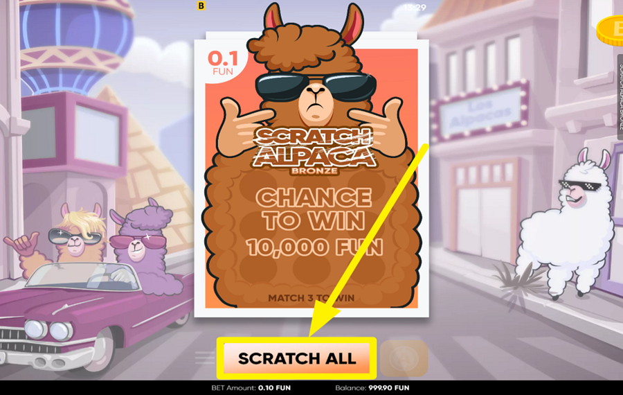 Scratch Alpaca Bronze DÉCOUVREZ LES RÉCOMPENSES!