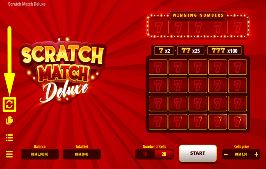 Scratch Match Deluxe APPLIQUER LA LECTURE AUTOMATIQUE.