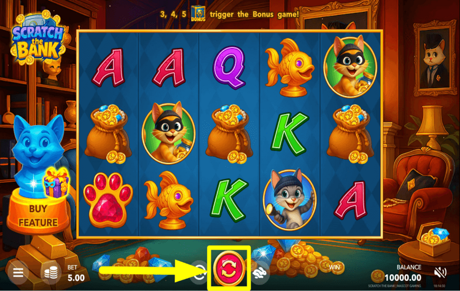 Scratch the Bank SPIN FOR REWARDS.