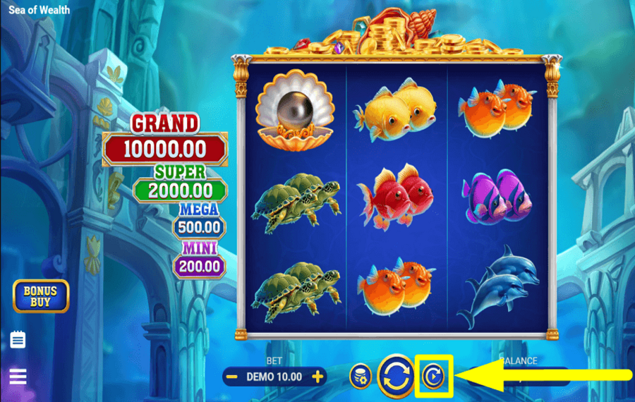 Sea of Wealth ВРАЩЕНИЕ АВТОМАТИЧЕСКИ.