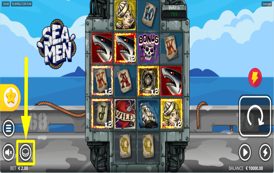 Seamen ADJUST YOUR WAGER.