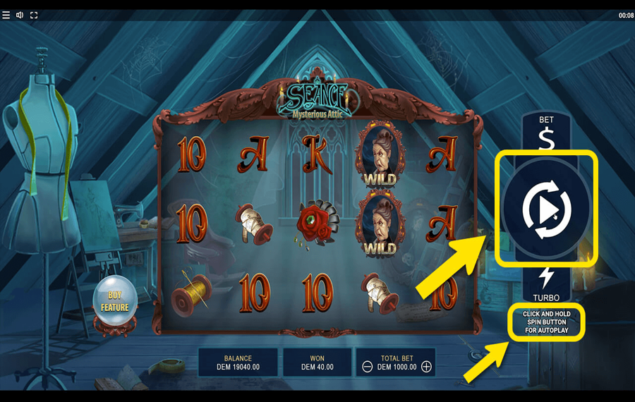 Seance Mysterious Attic Using the optional “Autoplay” feature