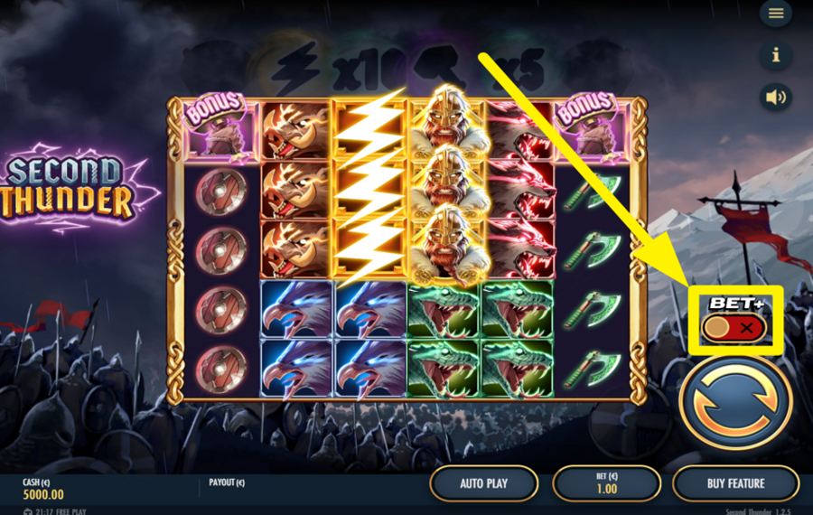 Second Thunder ВОСПОЛЬЗУЙТЕСЬ ВОЗМОЖНОСТЬЮ ПОВЫШЕНИЯ СТАВКИ.