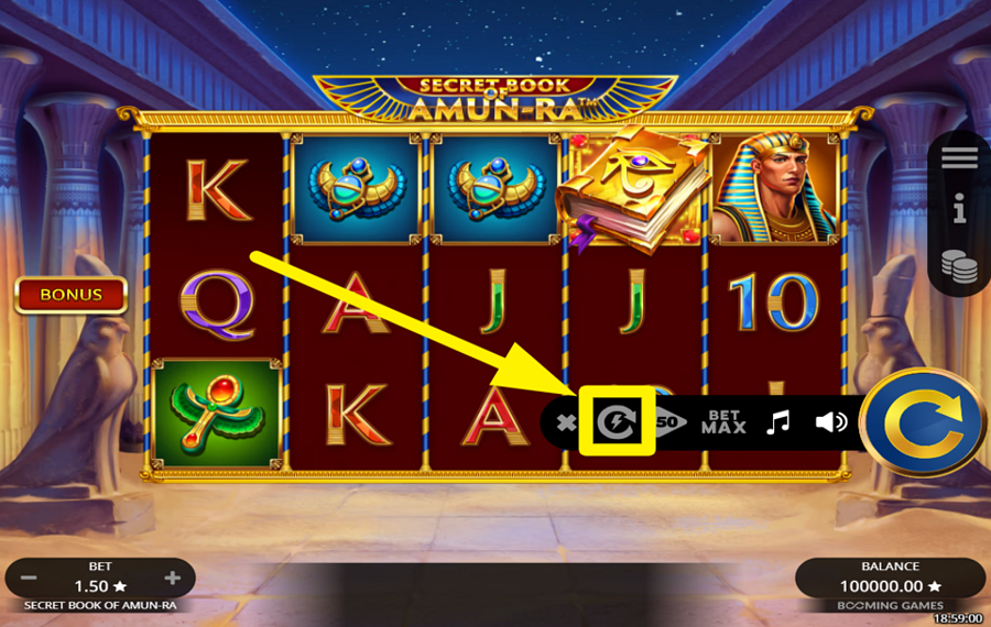Secret Book of Amun Ra CHANGE THE SPEED.