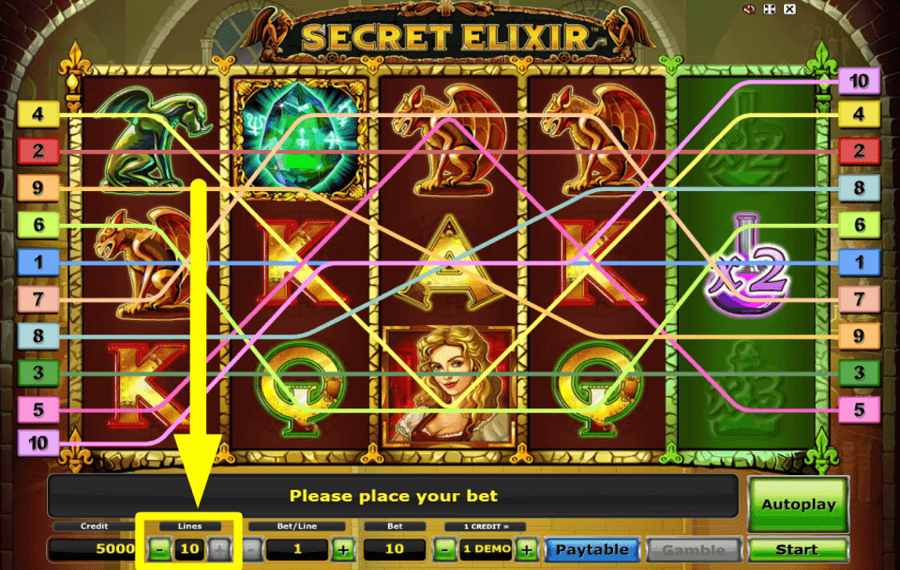 Secret Elixir РЕГУЛИРУЙТЕ ЛИНИИ ВЫПЛАТ.
