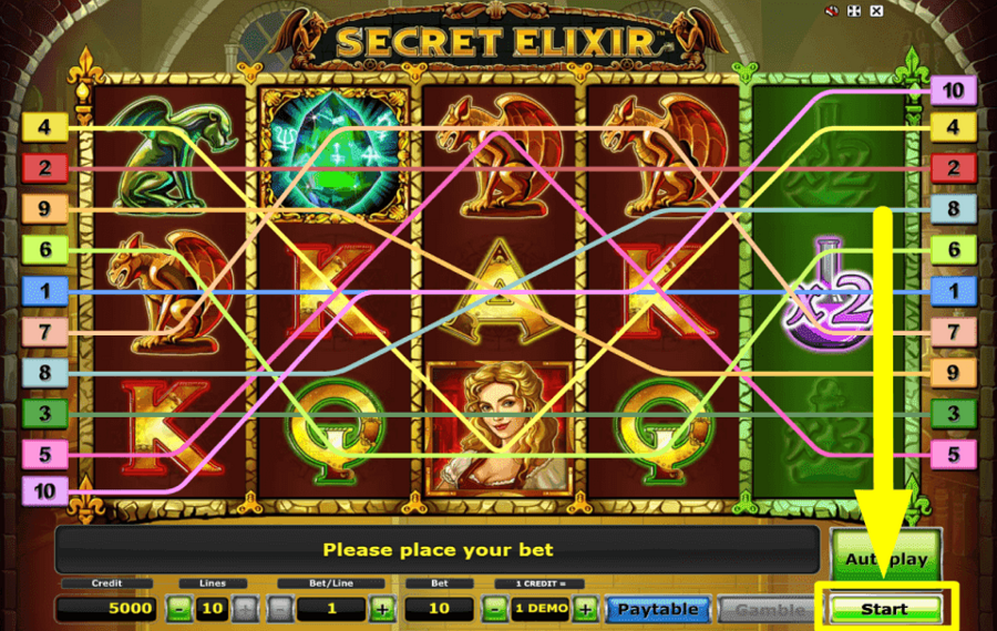 Secret Elixir НАЖМИТЕ «СТАРТ», ЧТОБЫ ИГРАТЬ.