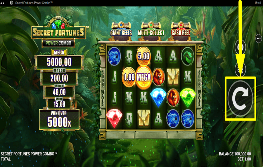 Secret Fortunes Power Combo ZEIT ZUM SPIELEN.