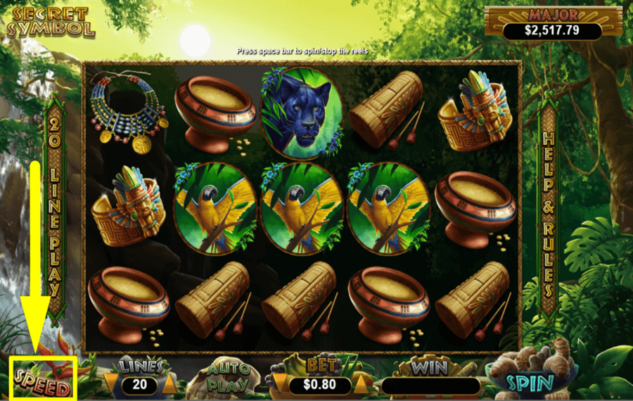 Secret Symbol AFFIDARSI ALLA “VELOCITÀ”.