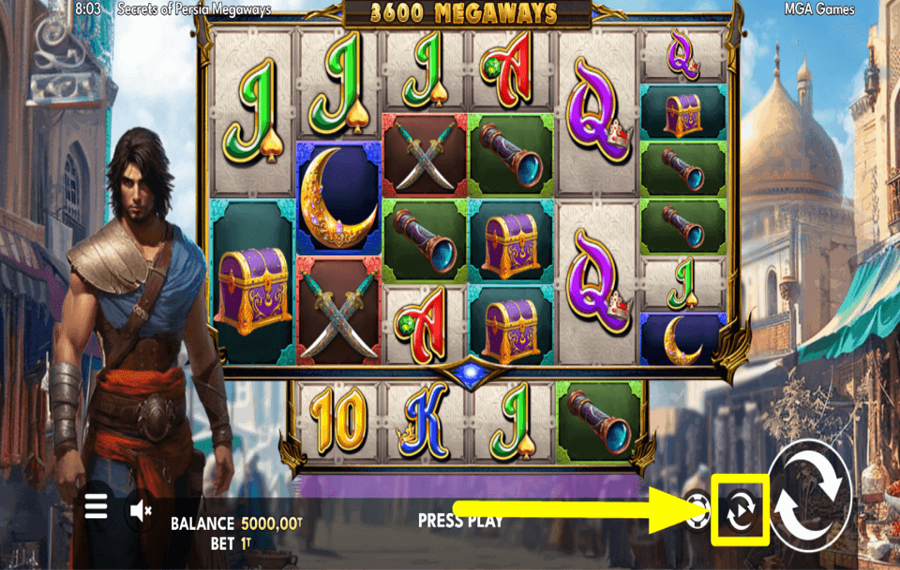 Secrets of Persia HABILITAR REPRODUCCIÓN AUTOMÁTICA.