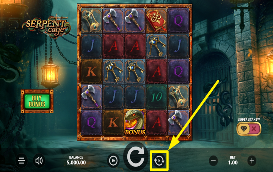 Serpent Cage ВКЛЮЧИТЕ АВТОМАТИЧЕСКИЙ ВОСПРОИЗВЕДЕНИЕ.