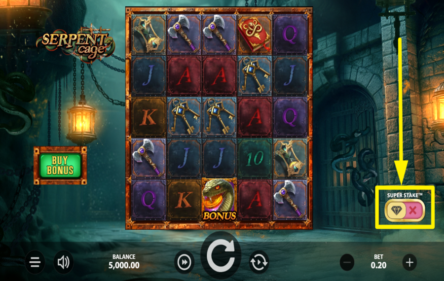 Serpent Cage ВКЛЮЧИТЕ СУПЕРСТАВКУ.