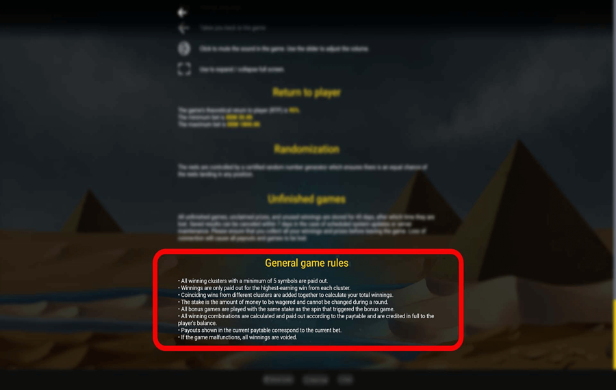 Seth vs Horus Choose the paylines