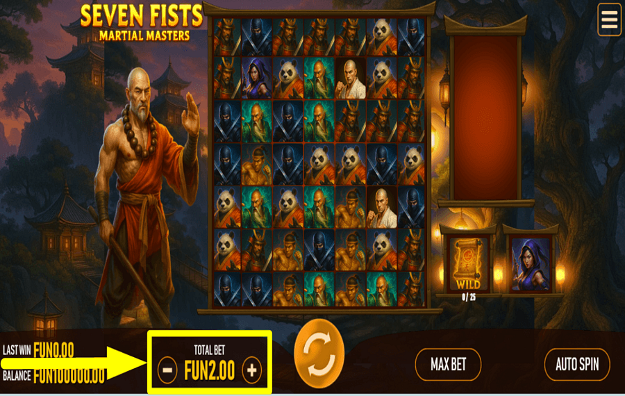 Seven Fists Martial Masters MODIFY THE STAKE.