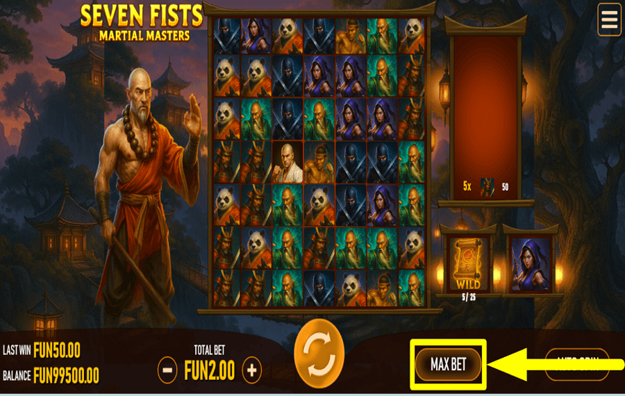 Seven Fists Martial Masters RAISE THE STAKES.