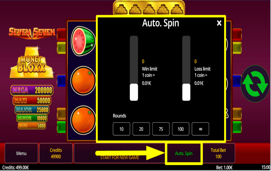 Seven Seven Money Bloxx PRÉPARER LA LECTURE AUTOMATIQUE.