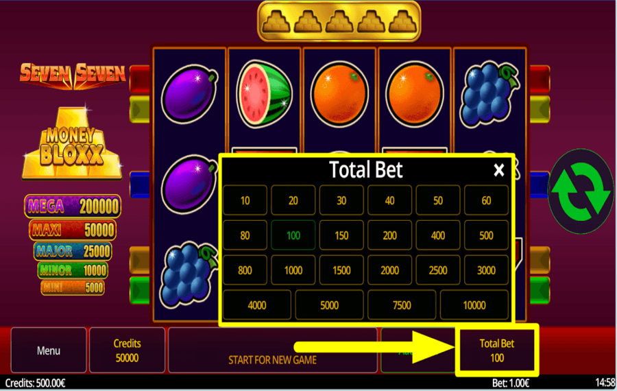 Seven Seven Money Bloxx FAITES VOTRE JEU.