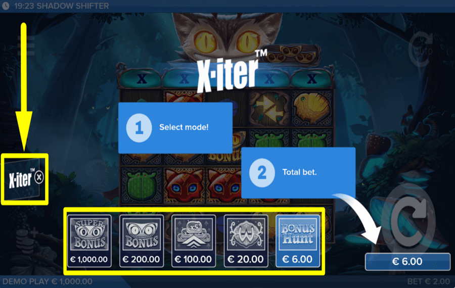 Shadow Shifter FORDERN SIE DIE BONI EIN.