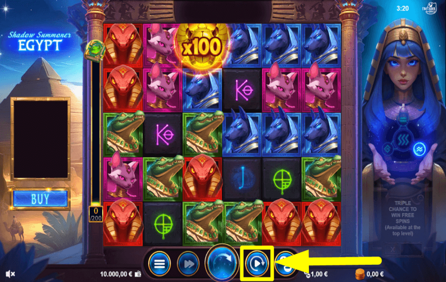Shadow Summoner Egypt ВРАЩЕНИЕ АВТОМАТИЧЕСКИ.