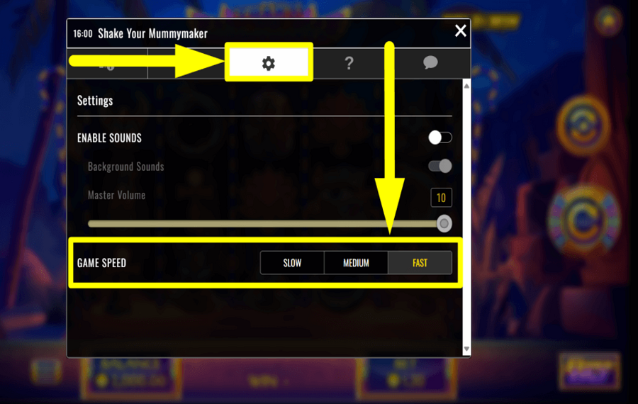 Shake Your Mummymaker КОНТРОЛЬ СКОРОСТИ ИГРЫ.