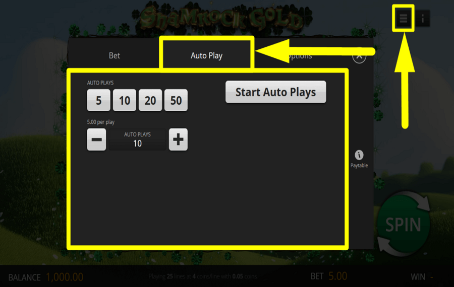 Shamrock Gold MOBILIZE AUTOPLAY.