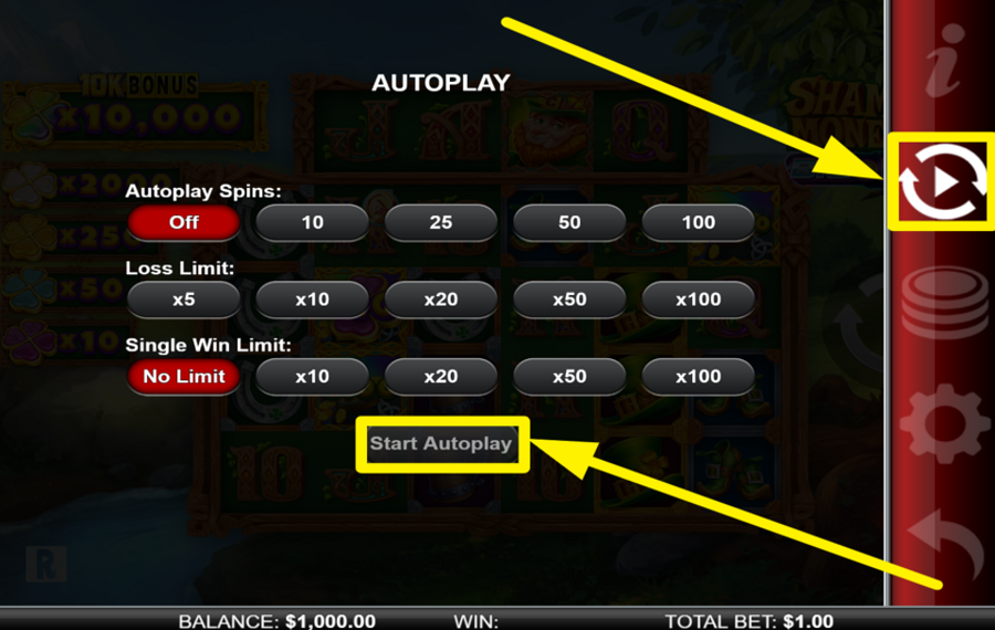 Shamrock Money Pot Big Bang CHOOSE AUTOMATIC SPINS.